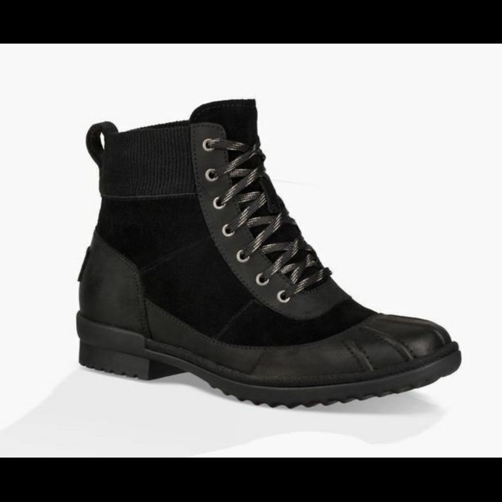 NEW Ugg Cayli Waterproof Duck Boots, black, 7